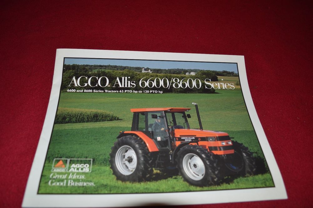 Agco Allis Chalmers 6670 6680 6690 8610 8630 Tractor Dealer's Brochure ...