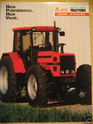 Agco Allis 7600 7630 7650 Tractor Sales Brochure | eBay