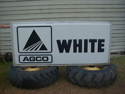 agco white $ 2999 99 agco white vintage dealer 2 sided lighted sign ...