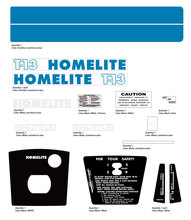Homelite T-13 decal kit - Vintage Reproductions