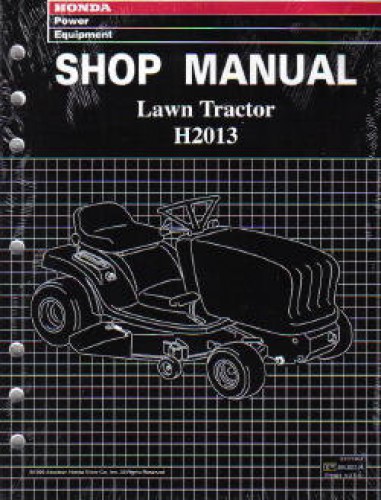 Honda H2013 H2013K1 and H2113 Lawn Tractor Shop Manual 1