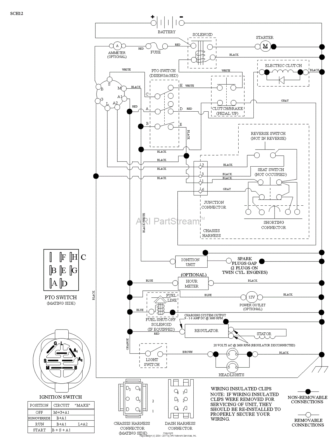 Husqvarna GTH27V48LS - 96043011702 (2011-08) SCHEMATIC Parts Diagram