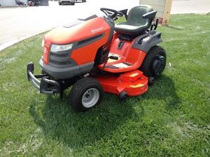Husqvarna GTH27V52LS Garden Tractor Used with Snow Plow and Drag Box ...