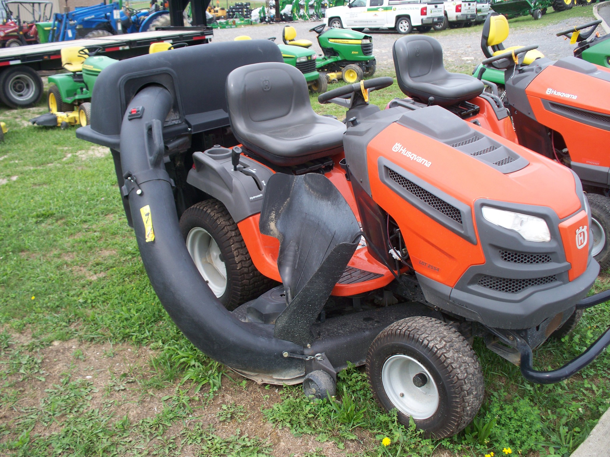 commercial mowing husqvarna lgt 2554 hours power status on lot