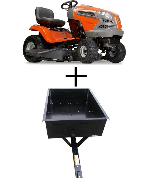 Husqvarna YTH22V42 Lawn Tractor 585607102 Dump Cart Package - SLE ...