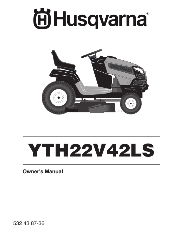 Additional Husqvarna YTH22V42LS Lawn Mower Literature