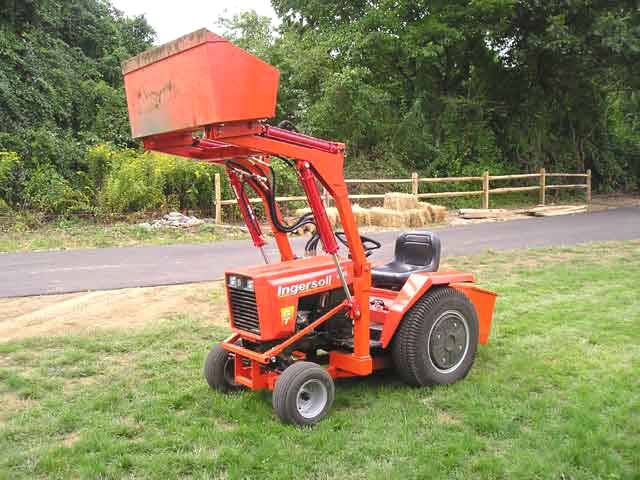 case ingersoll gt 3018 garden tractor loader 3 nice work on the loader ...