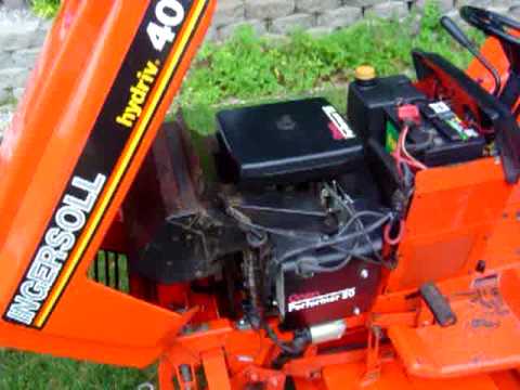 Ingersoll 4018 Garden Tractor W 20hp Onan Engine And RM60 60' Deck ...