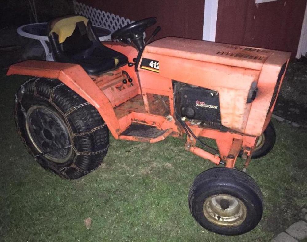 Ingersoll 4120 riding lawn tractor & attachments - Current price: $290