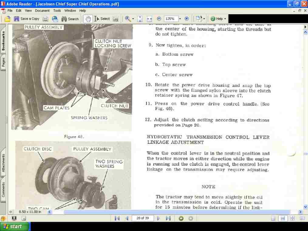 about JACOBSEN CHIEF SUPER CHIEF TRACTOR MANUAL Set for 800 1000 ...
