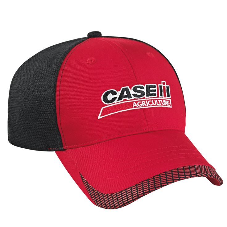 Case IH Logo Red and Black Cap | Mens Case IH, Farmall, JI Case Cloth ...