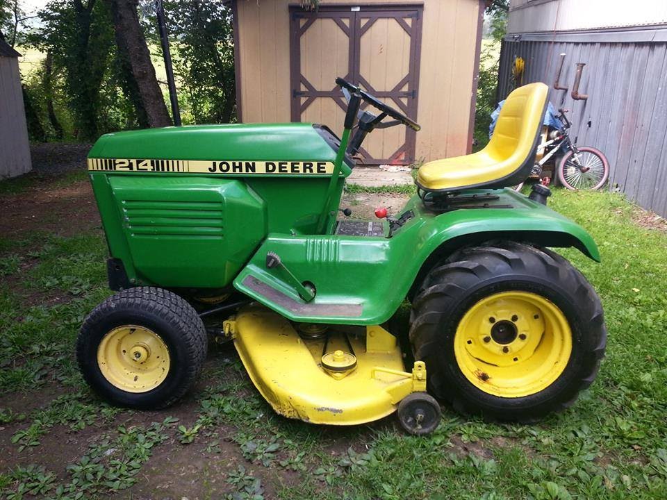 My 1975 John Deere 214 and Pics of My First ever Garden Tractor ...