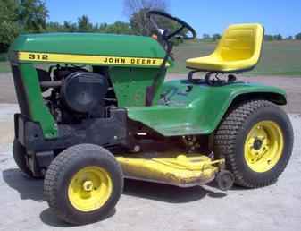 Original Ad: John Deere 312 Lawn Tractor and mower, hydrostatic drive ...