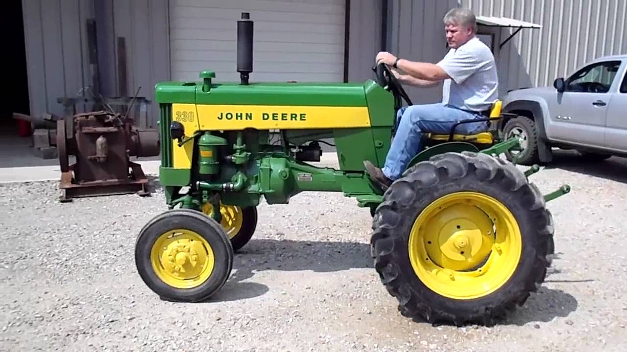 SOLD -rare John Deere 330 tractor For Sale $24,000 - YouTube