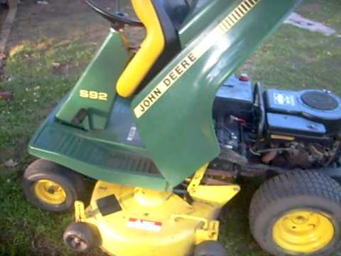 john deere s92 and yard machines 14.5 lt - YouTube