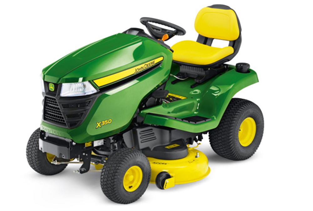... - Mulching - John Deere X350 Lawn Tractor with Mulch on Demand