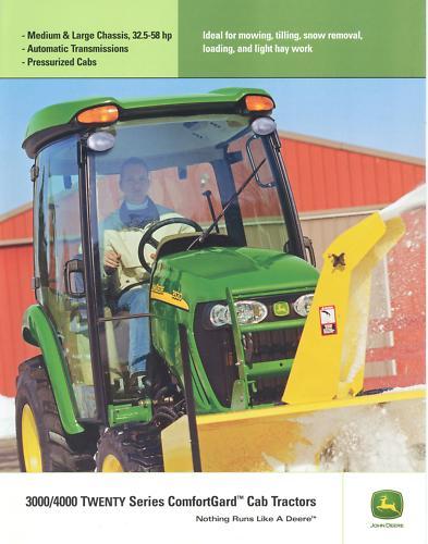 John Deere 3000/4000 Twenty Cab Tractors Sales Brochure | eBay