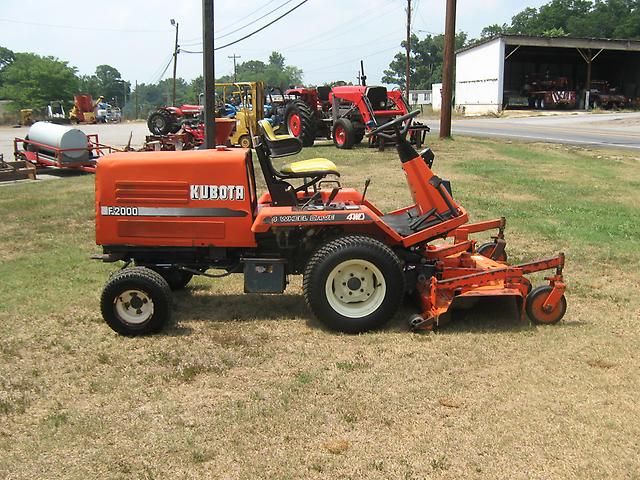 Details about GOOD KUBOTA F2000 4X4 DIESEL OUTFRONT MOWER