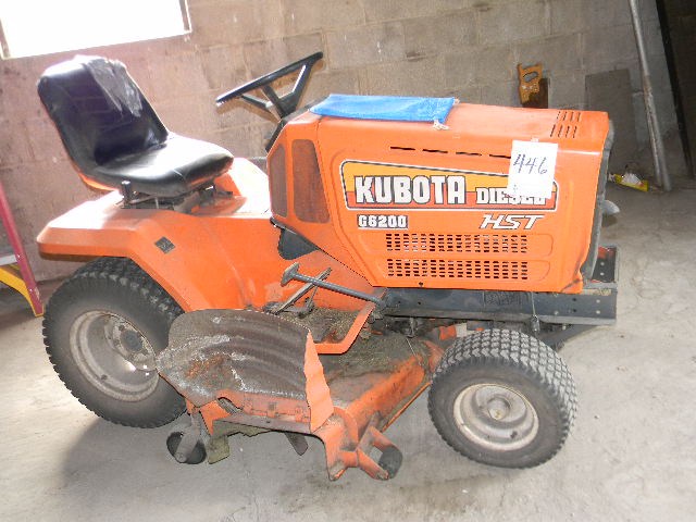 LOT #446 - Kubota G6200 HST riding mower/tractor, diesel,
