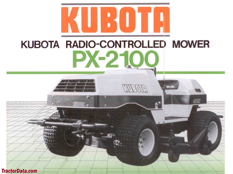 TractorData.com Kubota PX-2100 tractor photos information