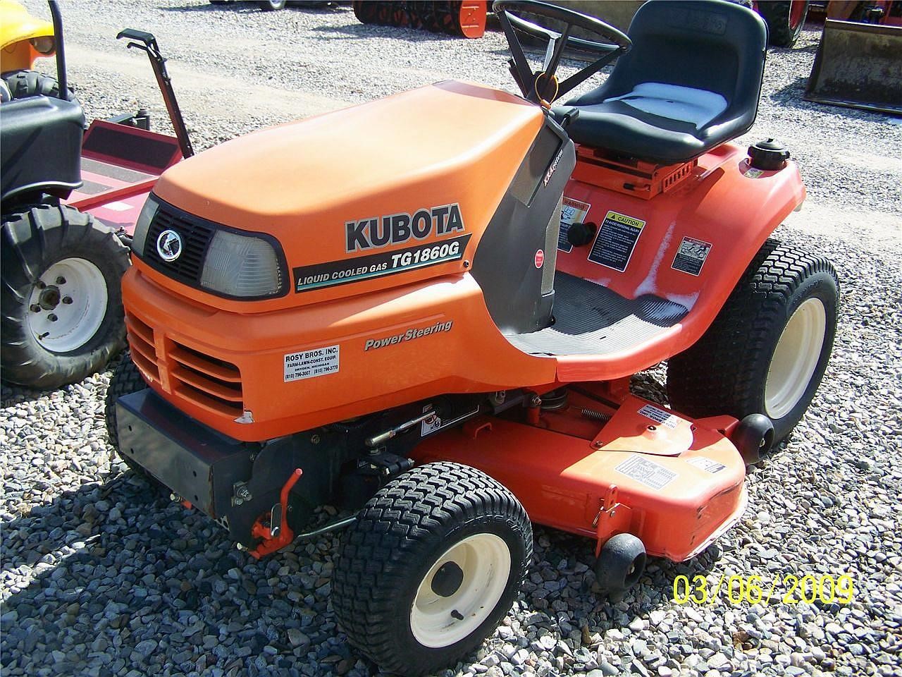 KUBOTA TG1860G Riding Lawn Mower | 201 hrs. $2,950.00