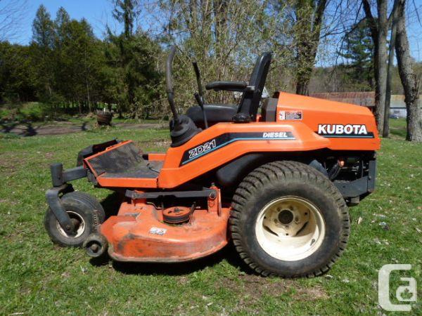 KUBOTA ZD21 Tractor/tracteur with Zero Turn Mower 60 - (Frelighsburg ...