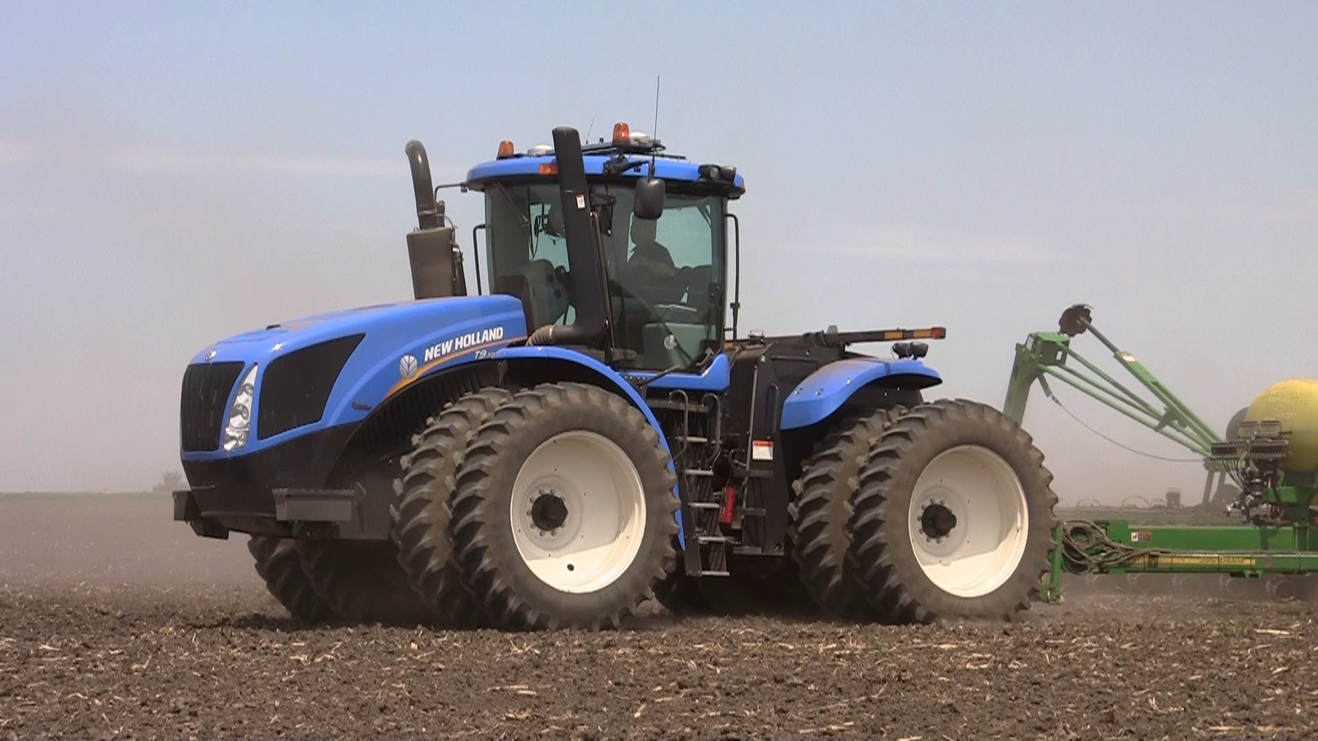 Galusha Farm - New Holland T9.390 Tractor on 5-16-2013 - YouTube