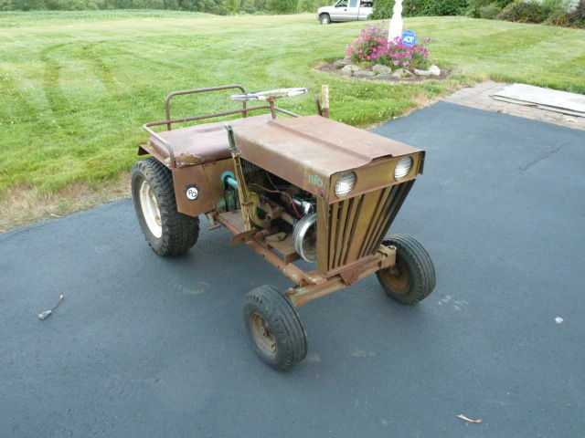 PANZER GARDEN TRACTOR model 1110 pulling tractor antique | eBay
