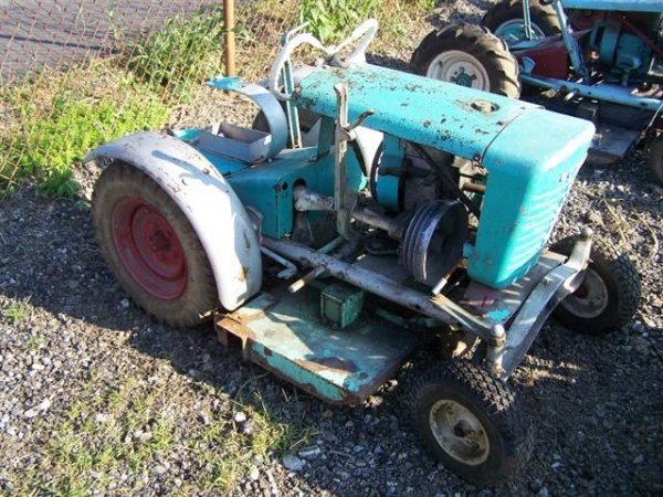 2153: Antique Copar Panzer T65 Lawn & Garden Tractor : Lot 2153