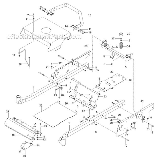 Poulan 380ZX Parts List and Diagram : eReplacementParts.com