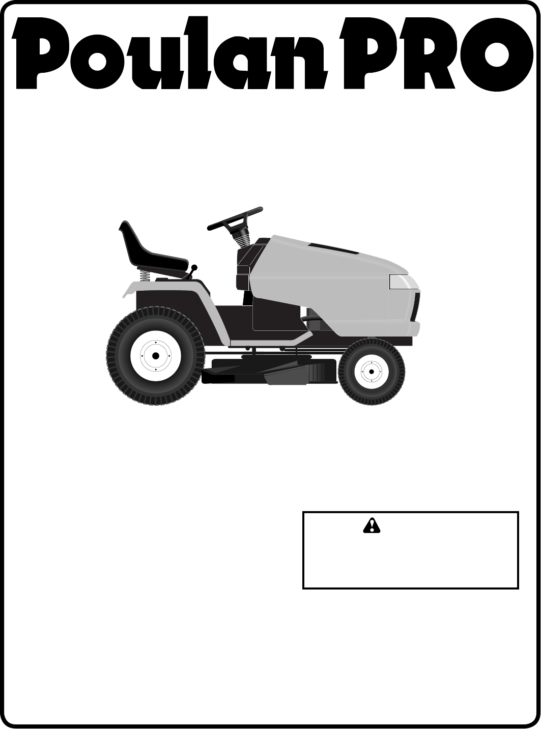 Poulan DB24H42YT Lawn Mower User Manual