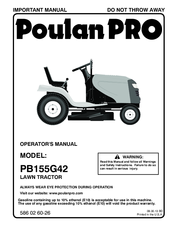 Poulan Pro PB155G42 Operator's Manual (56 pages)