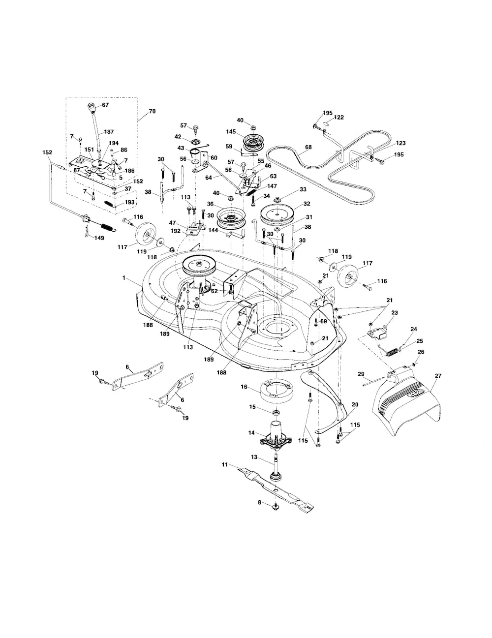 ... and Parts List for POULAN Riding-Mower-Tractor-Parts model # PB22H42YT