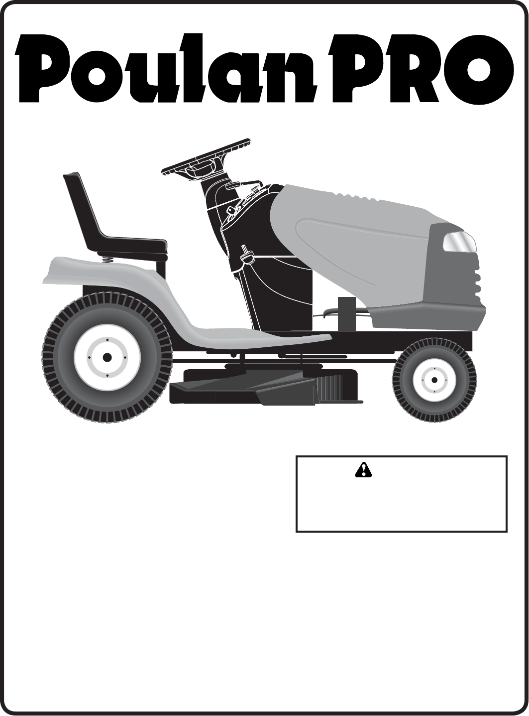 Poulan PB22H46YT Lawn Mower User Manual