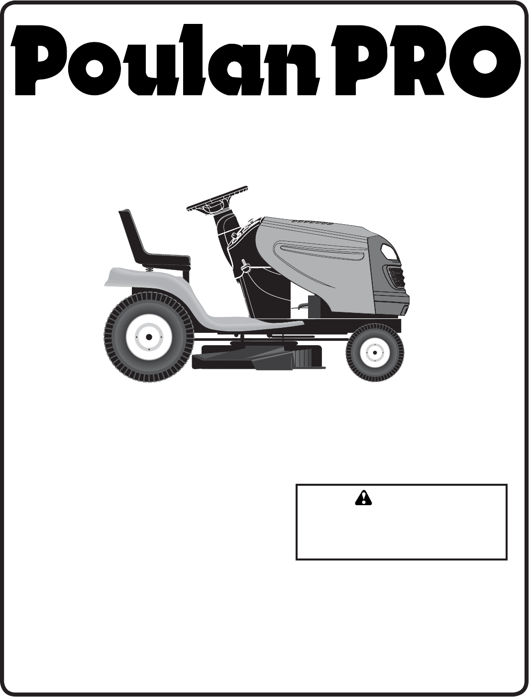 Poulan PB22TH42YT Lawn Mower User Manual
