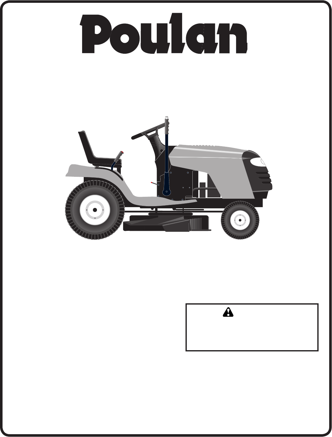 Poulan PO15538LT Lawn Mower User Manual
