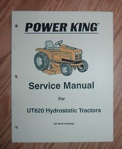 Details about POWER KING UT620 HYDROSTATIC TRACTOR SERVICE MANUAL