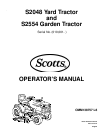 ... Scotts S1642 S1742 S2046 S2546 Repair Manual Lawn Garden Tractor in