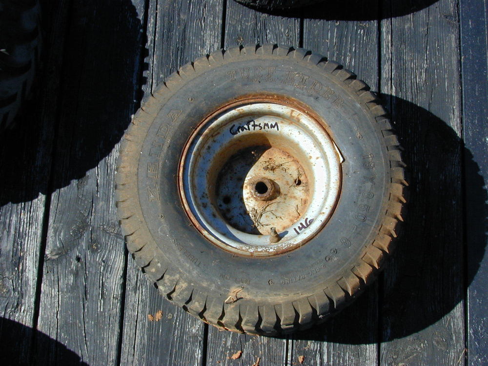 146 Sears Craftsman Riding Lawn Mower OEM Rear Tire Wheel 18 x 8.50 ...