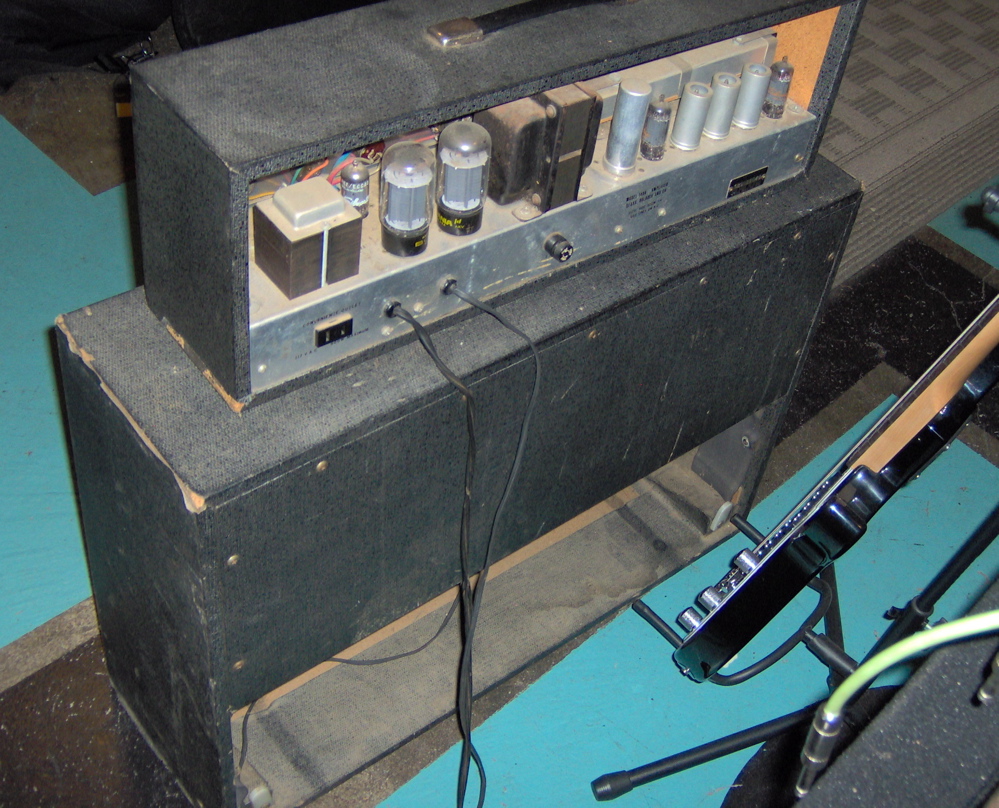 SEARS SILVERTONE TWIN TWELVE Vintage Rare Guitar Amplifier TUBE amp ...