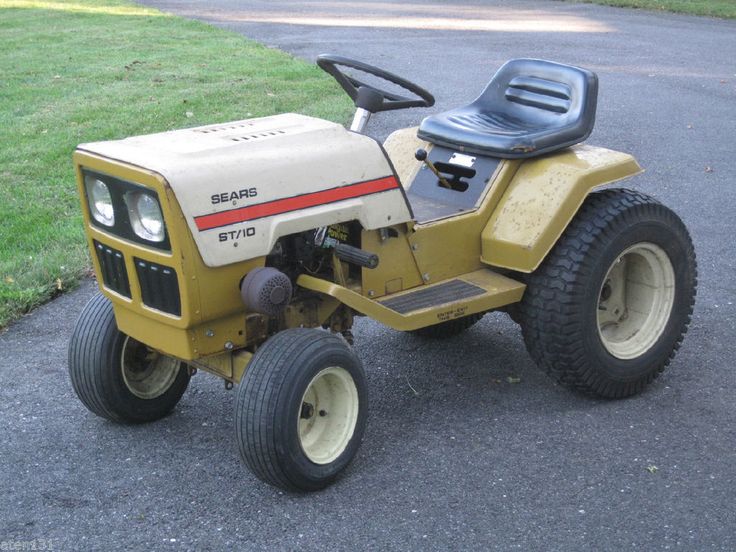 Vintage 1977 sears st/10 lawn garden tractor 10hp briggs & stratton ...