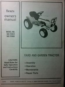 Sears-Murray-ST8-ST10-Lawn-Garden-Tractor-Owner-amp-Parts-Manual-36pg ...