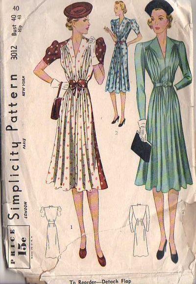 Simplicity 3012 | Vintage Sewing Patterns | Fandom powered by Wikia