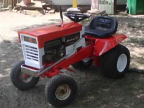 simplicity 738 garden tractor - YouTube