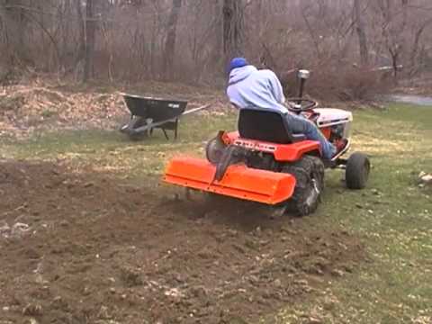 1971 Simplicity 3410S Tractor Rototilling - YouTube