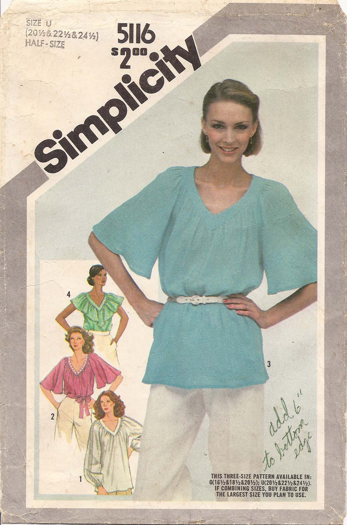 Simplicity 5116 - Vintage Sewing Patterns
