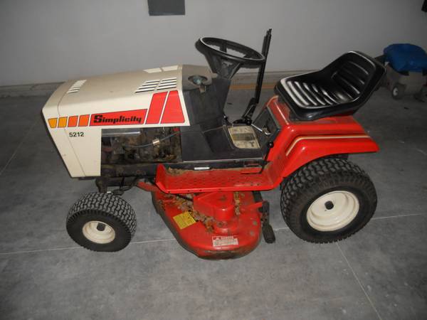 Simplicity 5212 Lawn Tractor - $250 (Ne Cedar Rapids) - Craigslist ...