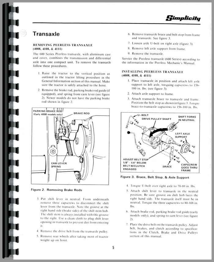 Simplicity 6011 Lawn & Garden Tractor Service Manual (HTSI-MS4000)
