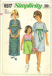 ... about Vintage Simplicity Girl’s Dress Sewing Pattern 6517 Size 7