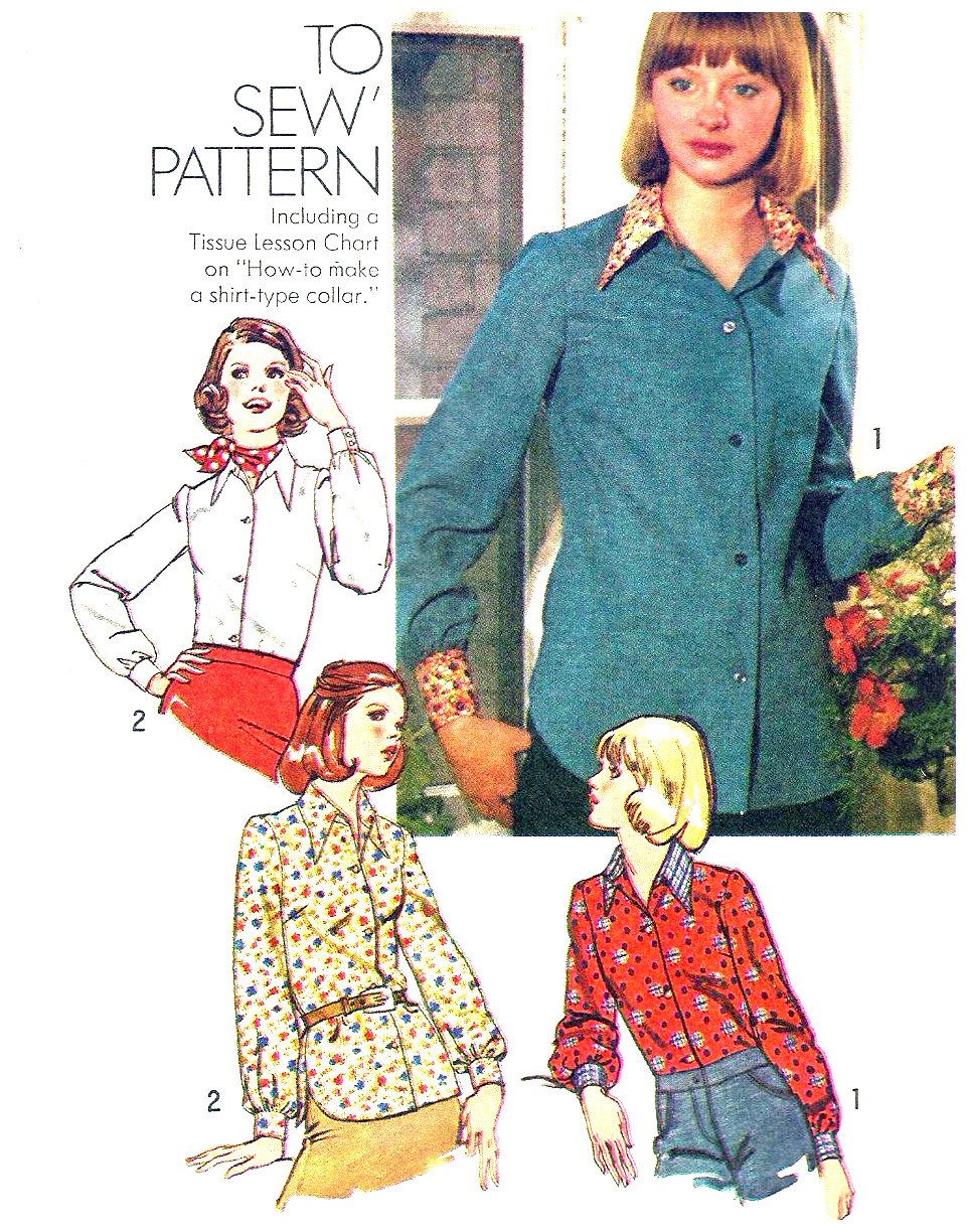 Vintage Blouse Pattern Simplicity 6517 Misses Blouse How To Sew ...